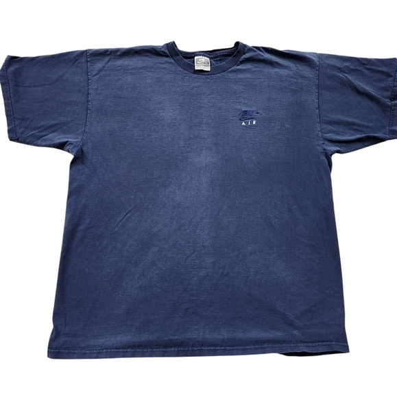 Vintage Y2k Men's Blue Nike Air Embroidered T-Shirt sz XL - Picture 2 of 7